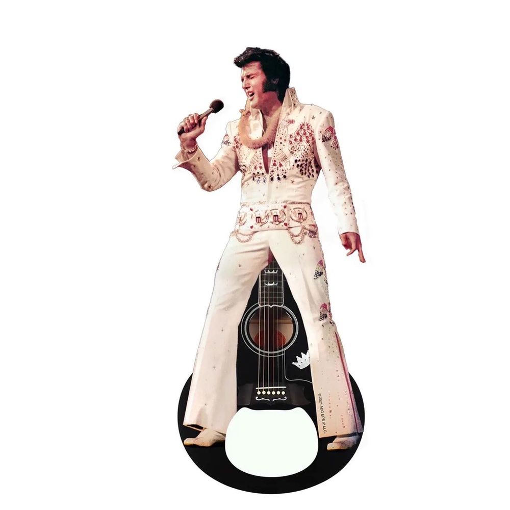 New Elvis Presley Guitar Bottle opener magnet white jumpsuit